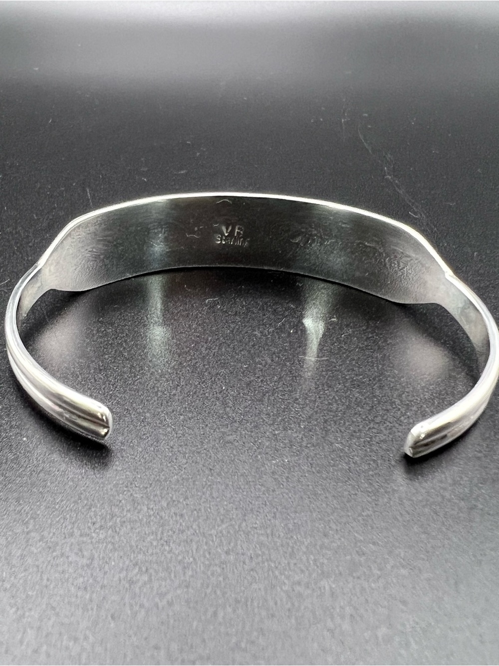 Sterling Silver Opal Inlay Cuff - Picture 8 of 13